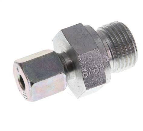 G 1/2'' Macho x 6S Anillo de corte recto de acero galvanizado 630 Barra DIN 2353