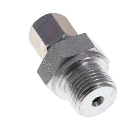G 1/2'' Macho x 6S Anillo de corte recto de acero galvanizado 630 Barra DIN 2353