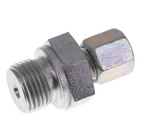 G 1/2'' Macho x 6S Anillo de corte recto de acero galvanizado 630 Barra DIN 2353