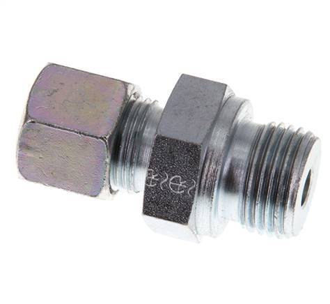 G 1/2'' Male x 10S Zinc plated Steel Straight Cutting Ring 630 Bar DIN 2353 [2 Pieces]