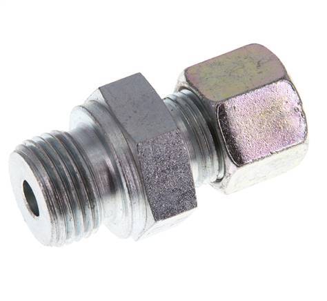 G 1/2'' Male x 10S Zinc plated Steel Straight Cutting Ring 630 Bar DIN 2353 [2 Pieces]