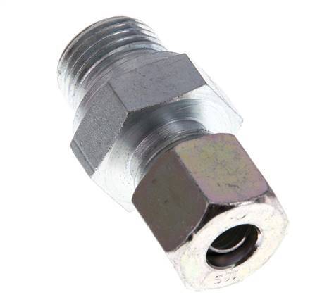 G 1/2'' Male x 10S Zinc plated Steel Straight Cutting Ring 630 Bar DIN 2353 [2 Pieces]