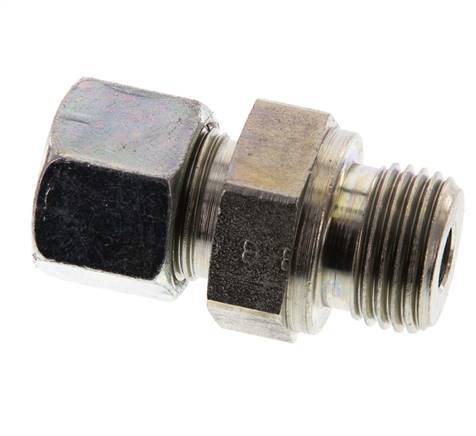G 1/2'' Male x 12S Zinc plated Steel Straight Cutting Ring 630 Bar DIN 2353 [2 Pieces]
