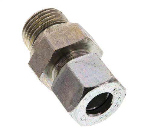 G 1/2'' Male x 12S Zinc plated Steel Straight Cutting Ring 630 Bar DIN 2353 [2 Pieces]