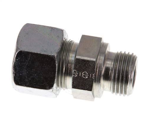 G 1/2'' Macho x 16S Anillo de corte recto de acero galvanizado 400 Bar DIN 2353