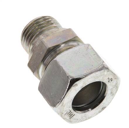 G 1/2'' Macho x 18L Anillo de corte recto de acero galvanizado 315 Barra DIN 2353