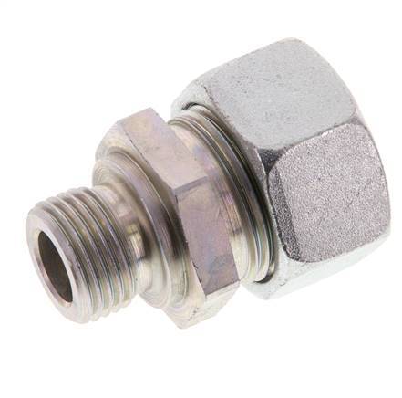 G 1/2'' Macho x 22L Anillo de corte recto de acero galvanizado 160 Bar DIN 2353