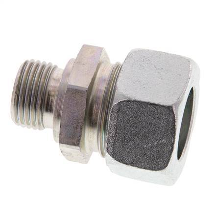 G 1/2'' Macho x 22L Anillo de corte recto de acero galvanizado 160 Bar DIN 2353
