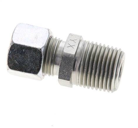1/2'' NPT Male x 12L Zinc plated Steel Straight Cutting Ring 315 Bar DIN 2353