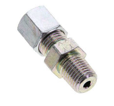 1/4'' NPT Male x 6S Zinc plated Steel Straight Cutting Ring 630 Bar DIN 2353 [2 Pieces]