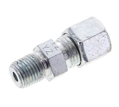 1/4'' NPT Male x 8S Zinc plated Steel Straight Cutting Ring 630 Bar DIN 2353 [2 Pieces]