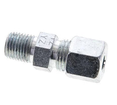 1/4'' NPT Male x 8S Zinc plated Steel Straight Cutting Ring 630 Bar DIN 2353 [2 Pieces]