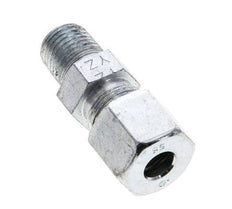 1/4'' NPT Male x 8S Zinc plated Steel Straight Cutting Ring 630 Bar DIN 2353 [2 Pieces]