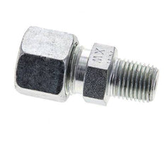 1/4'' NPT Male x 10S Zinc plated Steel Straight Cutting Ring 630 Bar DIN 2353 [2 Pieces]