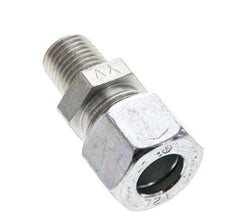 1/4'' NPT Male x 12L Zinc plated Steel Straight Cutting Ring 315 Bar DIN 2353 [2 Pieces]