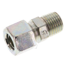 R 1/4'' Male x 10LL Zinc plated Steel Straight Cutting Ring 100 Bar DIN 2353 [2 Pieces]