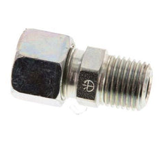 R 1/4'' Male x 10LL Zinc plated Steel Straight Cutting Ring 100 Bar DIN 2353 [2 Pieces]