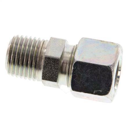R 1/4'' Male x 10LL Zinc plated Steel Straight Cutting Ring 100 Bar DIN 2353 [2 Pieces]
