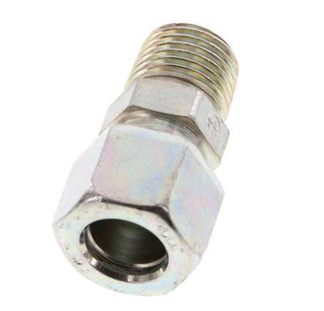 R 1/4'' Male x 10LL Zinc plated Steel Straight Cutting Ring 100 Bar DIN 2353 [2 Pieces]