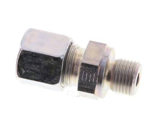 G 1/8'' Macho x 8LL Anillo de corte recto de acero galvanizado 100 Bar DIN 2353