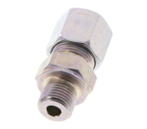 G 1/8'' Macho x 8LL Anillo de corte recto de acero galvanizado 100 Bar DIN 2353