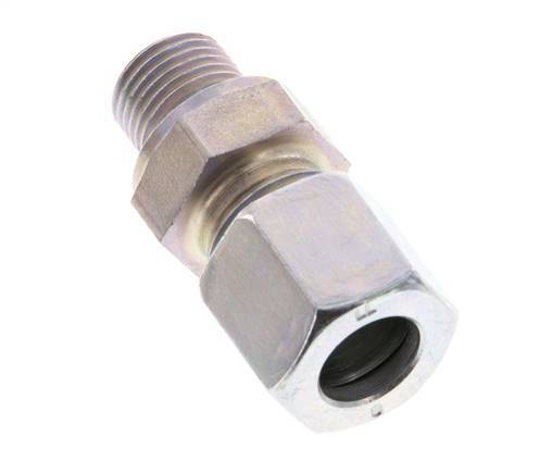 G 1/8'' Macho x 8LL Anillo de corte recto de acero galvanizado 100 Bar DIN 2353