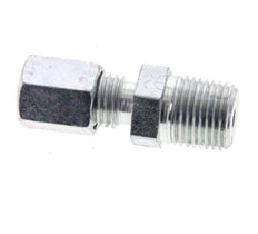 1/8'' NPT Male x 4LL Zinc plated Steel Straight Cutting Ring 100 Bar DIN 2353 [2 Pieces]