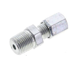 1/8'' NPT Male x 4LL Zinc plated Steel Straight Cutting Ring 100 Bar DIN 2353 [2 Pieces]
