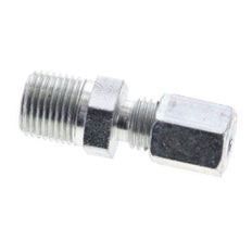 1/8'' NPT Male x 4LL Zinc plated Steel Straight Cutting Ring 100 Bar DIN 2353 [2 Pieces]