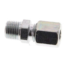 R 1/8'' Male x 6LL Zinc plated Steel Straight Cutting Ring 100 Bar DIN 2353 [5 Pieces]