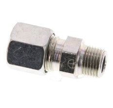 R 1/8'' Male x 8LL Zinc plated Steel Straight Cutting Ring 100 Bar DIN 2353 [2 Pieces]
