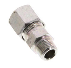 R 1/8'' Male x 8LL Zinc plated Steel Straight Cutting Ring 100 Bar DIN 2353 [2 Pieces]