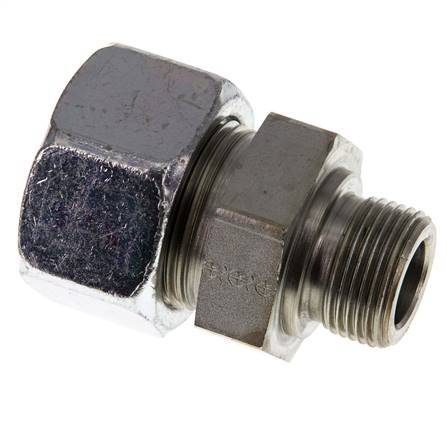 G 3/4'' Macho x 25S Anillo de corte recto de acero galvanizado 400 Bar DIN 2353