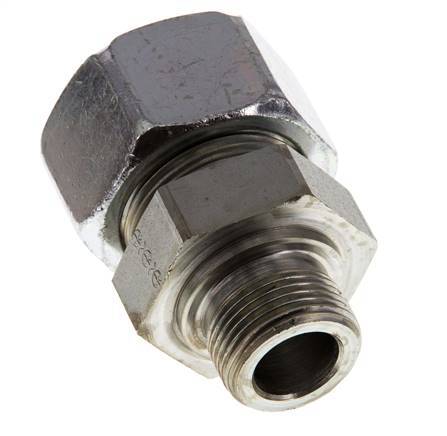 G 3/4'' Macho x 25S Anillo de corte recto de acero galvanizado 400 Bar DIN 2353