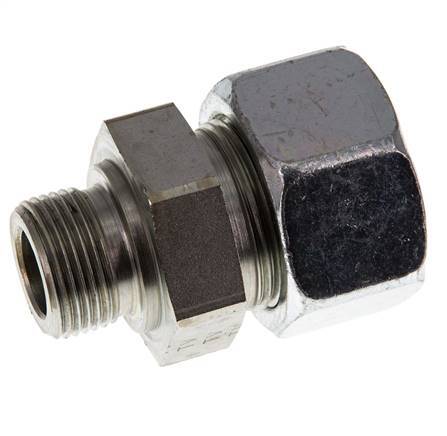 G 3/4'' Macho x 25S Anillo de corte recto de acero galvanizado 400 Bar DIN 2353