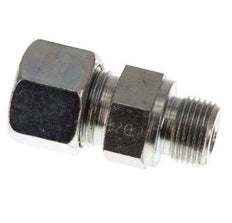 G 3/8'' Male x 12S Zinc plated Steel Straight Cutting Ring 630 Bar DIN 2353 [2 Pieces]