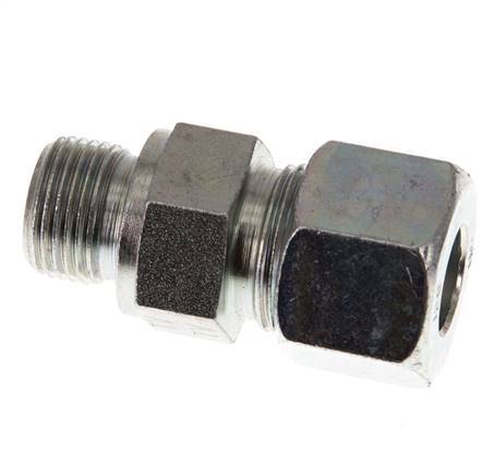 G 3/8'' Male x 12S Zinc plated Steel Straight Cutting Ring 630 Bar DIN 2353 [2 Pieces]