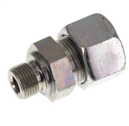 G 3/8'' Macho x 16S Anillo de corte recto de acero galvanizado 400 Bar DIN 2353