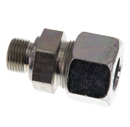 G 3/8'' Macho x 16S Anillo de corte recto de acero galvanizado 400 Bar DIN 2353