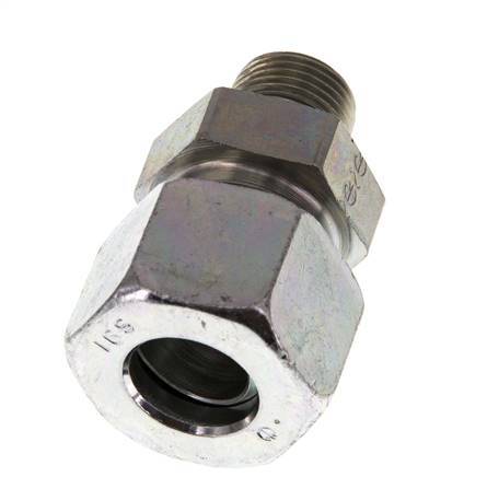 G 3/8'' Macho x 16S Anillo de corte recto de acero galvanizado 400 Bar DIN 2353