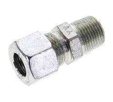 3/8'' NPT Male x 12L Zinc plated Steel Straight Cutting Ring 315 Bar DIN 2353 [2 Pieces]