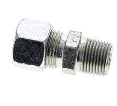 3/8'' NPT Male x 12L Zinc plated Steel Straight Cutting Ring 315 Bar DIN 2353 [2 Pieces]
