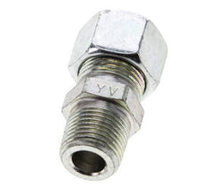 3/8'' NPT Male x 12L Zinc plated Steel Straight Cutting Ring 315 Bar DIN 2353 [2 Pieces]