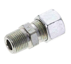 3/8'' NPT Male x 12L Zinc plated Steel Straight Cutting Ring 315 Bar DIN 2353 [2 Pieces]