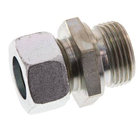 G 1'' Macho x 22L Anillo de corte recto de acero galvanizado 160 Bar DIN 2353