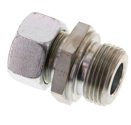 G 1'' Macho x 22L Anillo de corte recto de acero galvanizado 160 Bar DIN 2353