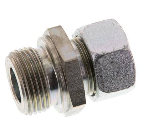 G 1'' Macho x 22L Anillo de corte recto de acero galvanizado 160 Bar DIN 2353
