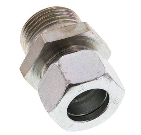 G 1'' Macho x 22L Anillo de corte recto de acero galvanizado 160 Bar DIN 2353