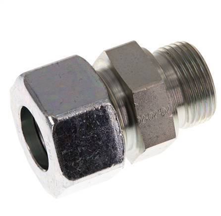 G 1'' Macho x 25S Anillo de corte recto de acero galvanizado 400 Bar DIN 2353