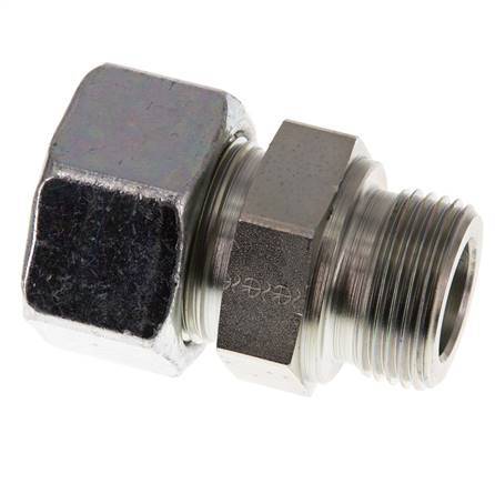 G 1'' Macho x 25S Anillo de corte recto de acero galvanizado 400 Bar DIN 2353